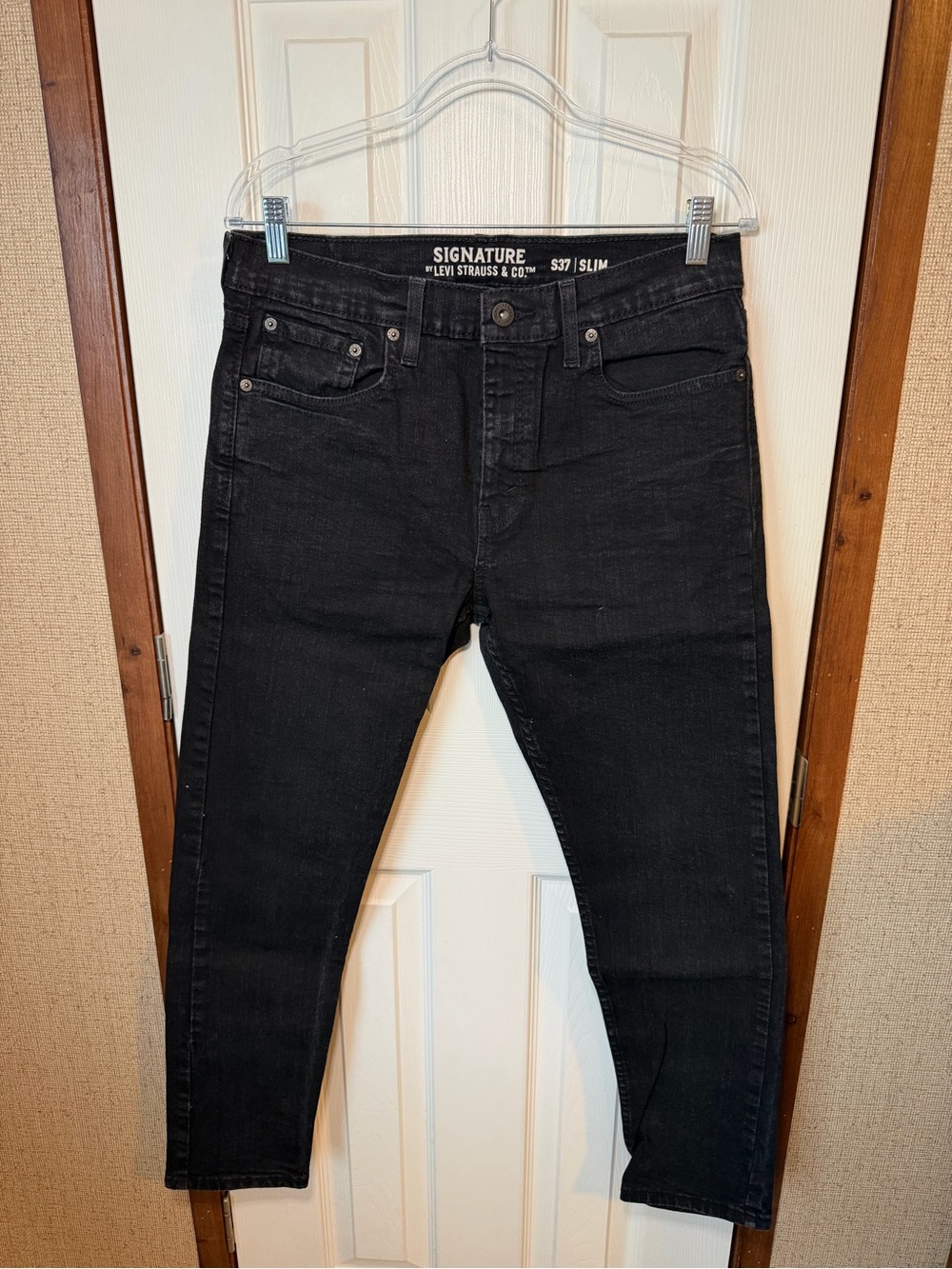 Signature by Levi Strauss Slim Black Men's Jeans